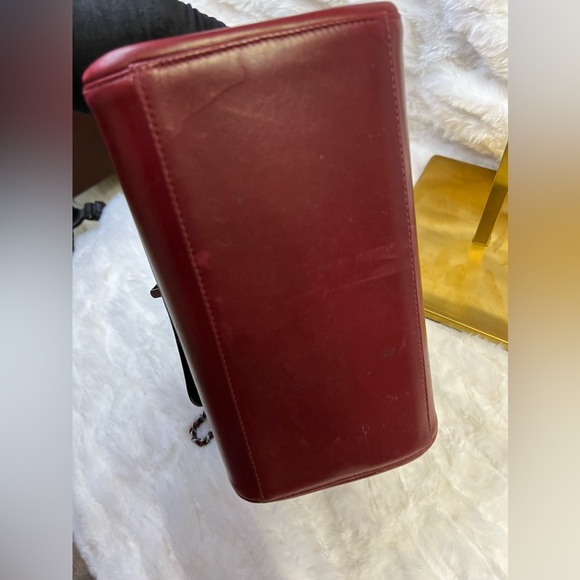 CHANEL Burgundy Square Quilt Accordion Flap Bag-63111012 - Picture 6 of 11